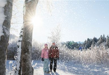 Winter hiking at Wildsee