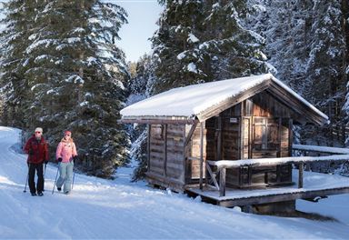 Winter hiking in Fludertal