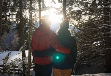 Winter hike in the Hölltal