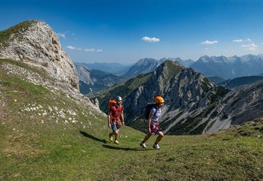 Zustieg zum Thyrsus-Klettersteig