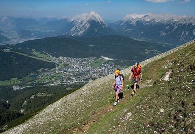 Zustieg zum Thyrsus-Klettersteig