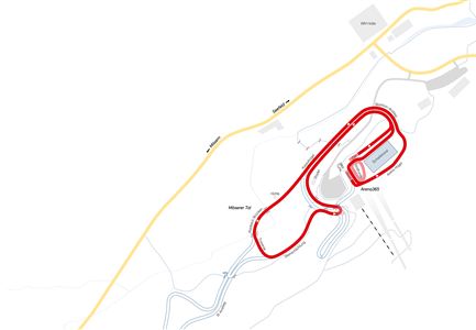 Map 2 km IBU race track