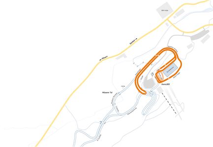 Map Biathlon race track 1.5 km