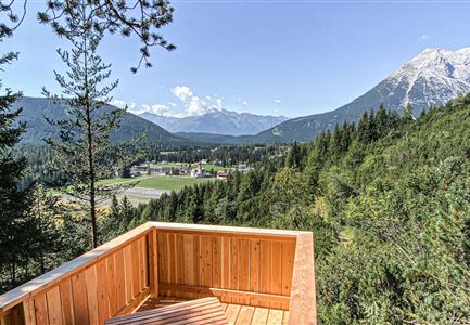 Leutasch Sommer 2022 Wandern Hoehenweg Panoramaplattform