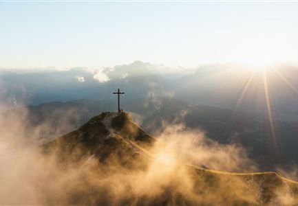 Seefelder Spitze im Sonnenuntergang