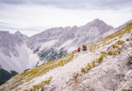 Steig von Bettelwurfhütte zu Lafatscherhocheger - Karwendel Hoehenweg Etappe 5
