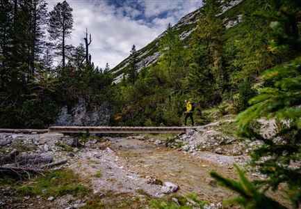 Weg vom Halleranger nach Scharnitz - Karwendel Hoehenweg Etappe 6